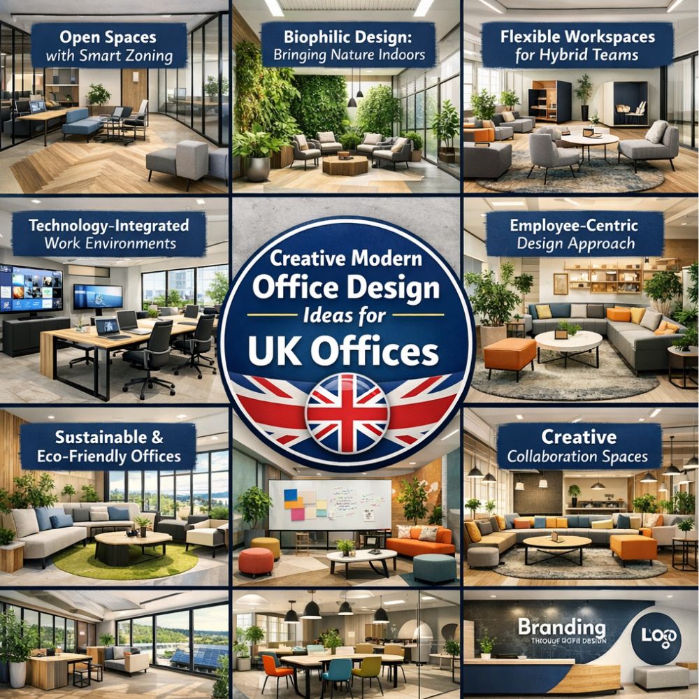 Creative Modern Office Design Ideas for UK Offices Guide!